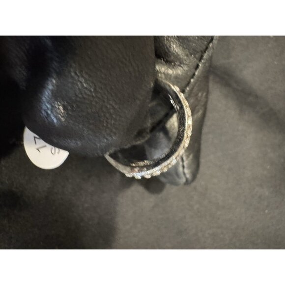 NEW Fashion CZ Moissanite Stacked Eternity Silvertone Ring Women 17 US 7 - Picture 7 of 8